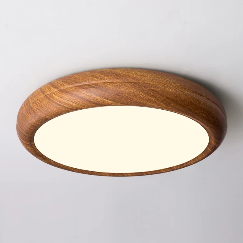 plafonnier moderne en bois imitation pour intérieur lumineux - vue 5 sur 9