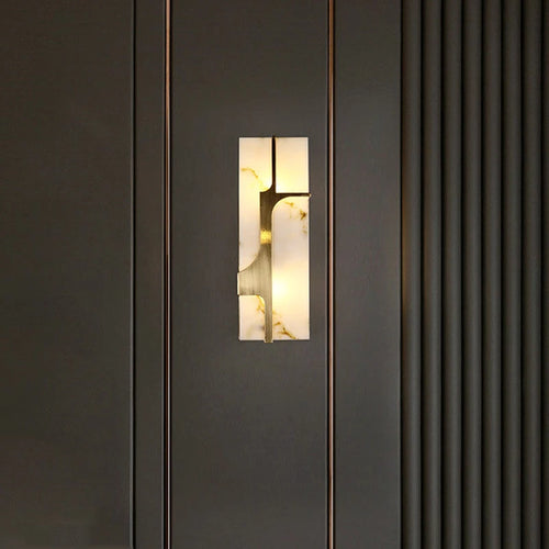 applique murale style chinois rétro imitation marbre led