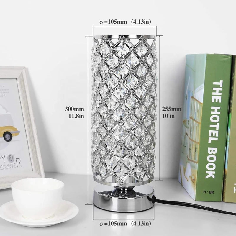 lampe de table en cristal décorative pour intérieur élégant - vue 4 sur 7