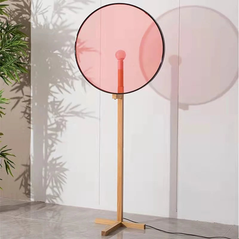 lampadaire led en bois au design minimaliste coréen
