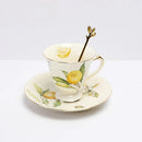 Assiette ceramique style europeen motif citron table