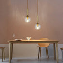 suspension moderne en verre pour décor intérieur élégant