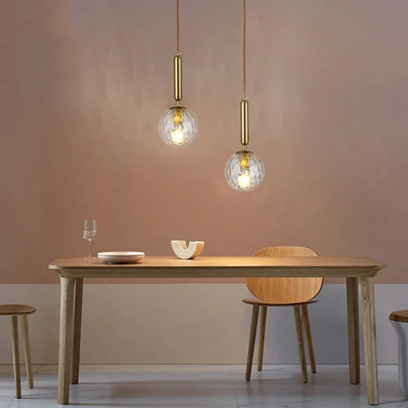 suspension moderne en verre pour décor intérieur élégant - vue 3 sur 14