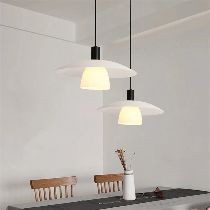 suspension minimalistes nordiques led concepteur danois soucoupe volante