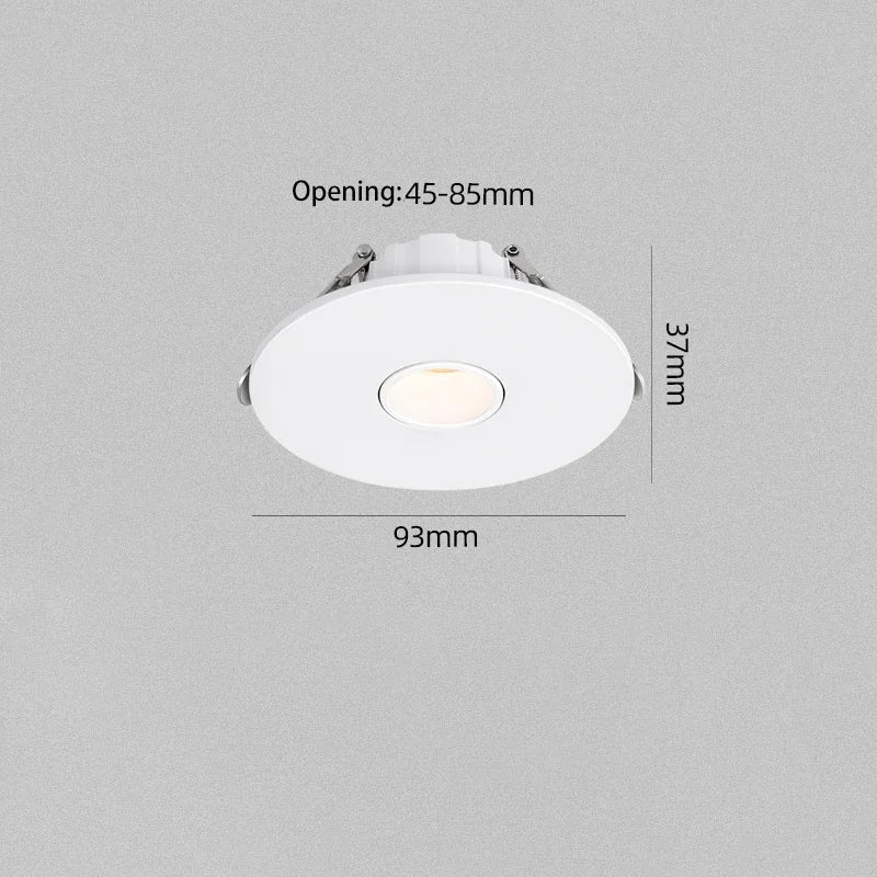 spot led ultra fin pour éclairage d ambiance rond encastré - vue 7 sur 8
