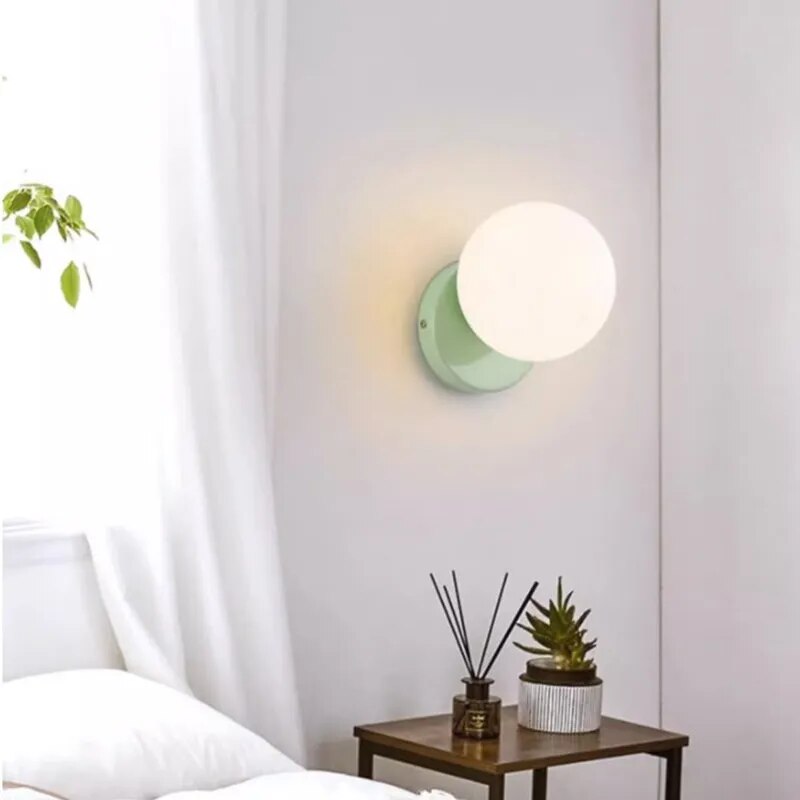 Applique murale LED nordique Macaron crème - vue 6 sur 18