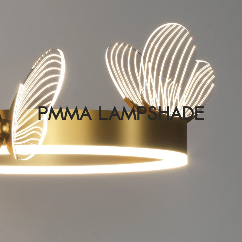 Minimalist butterfly LED wall light home decoration - vue 5 sur 10