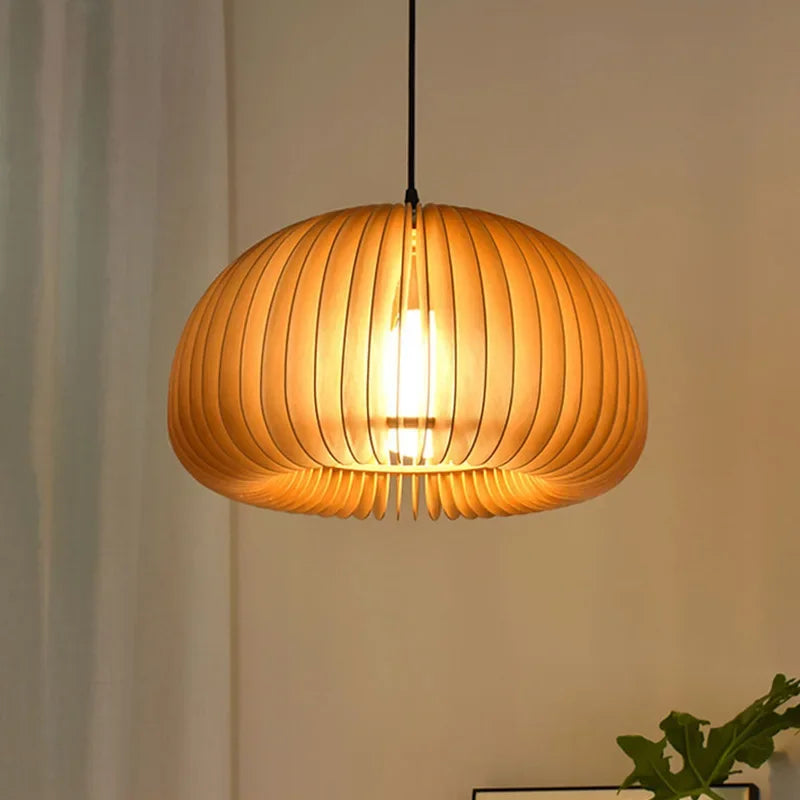 2024Modern Originality Decoration Pumpkin Lampshade Chandeliers For Dining Room Study Bedroom Chandeliers - vue 2 sur 14