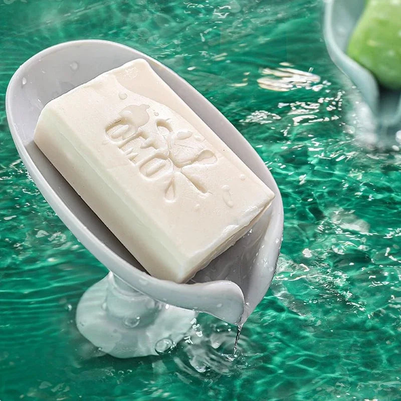 distributeur de savon en forme de feuille pour cuisine et salle de bain - vue 3 sur 8