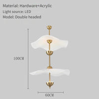 Minimalist nordic acrylic chandelier for restaurants and cafés