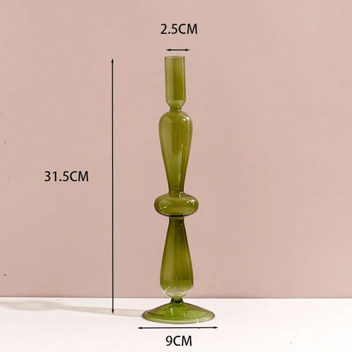 bougeoir en verre européen pour décoration et mariage - vue 20 sur 30