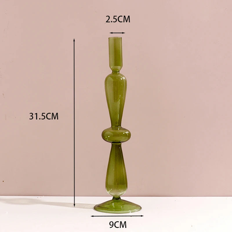 bougeoir en verre européen pour décoration et mariage - vue 20 sur 30