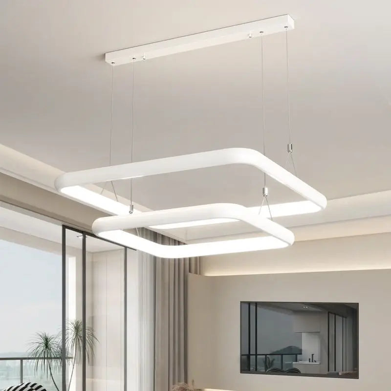 Lustre LED Chrome Perle Suspension
