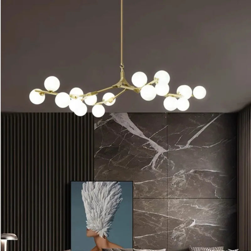 Modern pendant light minimalist dimmable indoor decor - vue 5 sur 12