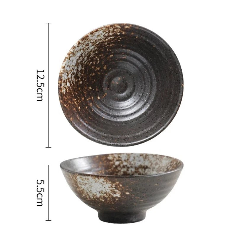 bol en céramique forme corne style japonais créatif