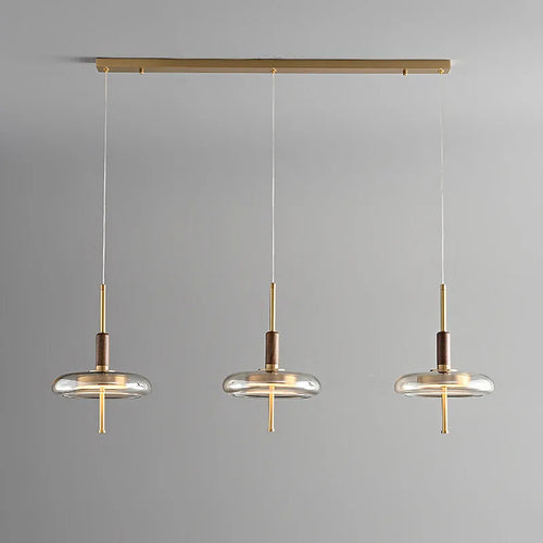 Nordic copper minimalist chandelier for elegant interiors - vue 3 sur 10