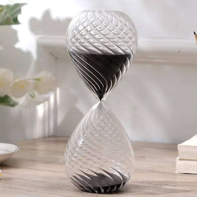 new multi-colored glass hourglass for decoration and children's gift
