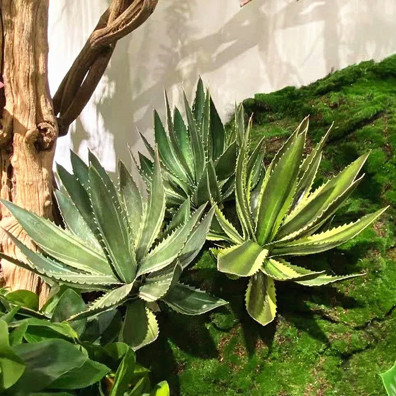 plantes succulentes artificielles aloe vera décoration intérieure et extérieure - vue 5 sur 8