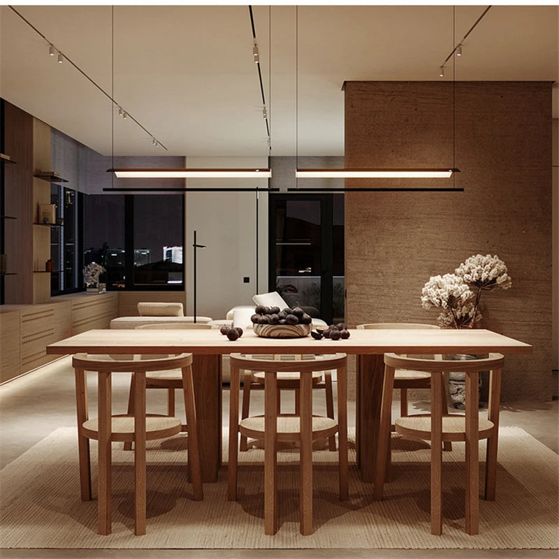 Modern forged iron pendant light minimalist nordic design - vue 4 sur 12