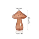 bougeoir champignon en verre pour décoration de table et vase