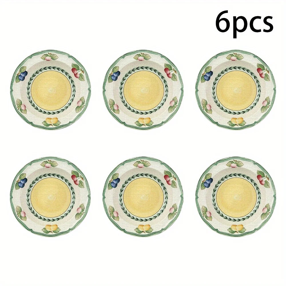 set de table motif fruits fleurs style champetre - vue 8 sur 8