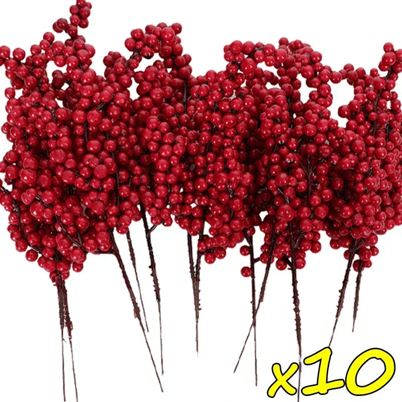 branche de baies artificielles pour décoration de Noël - vue 13 sur 12