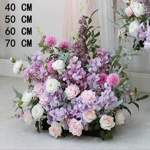 boules de fleurs artificielles en soie pour décoration de mariage et photo