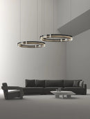 Modern Italian minimalist circular glass pendant light