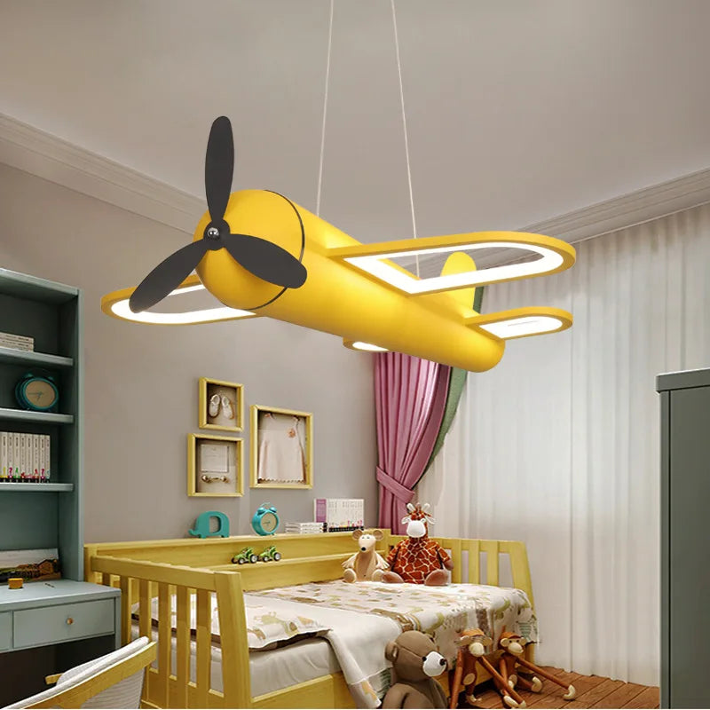 lustre créatif hélicoptère pour chambre d'enfants et jeunes - vue 4 sur 7