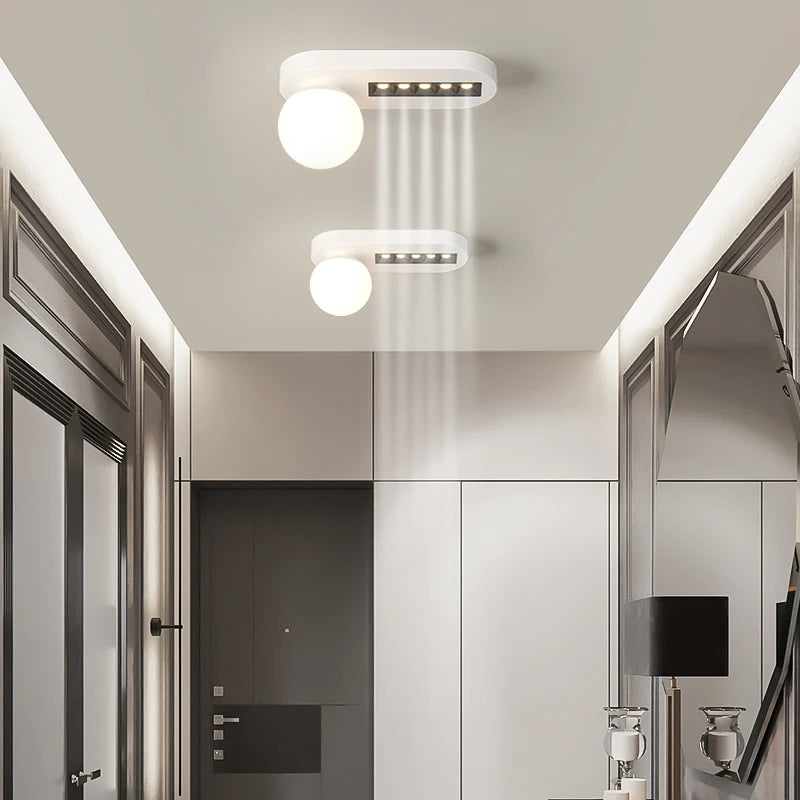 Plafonnier LED avec projecteurs - vue 6 sur 9