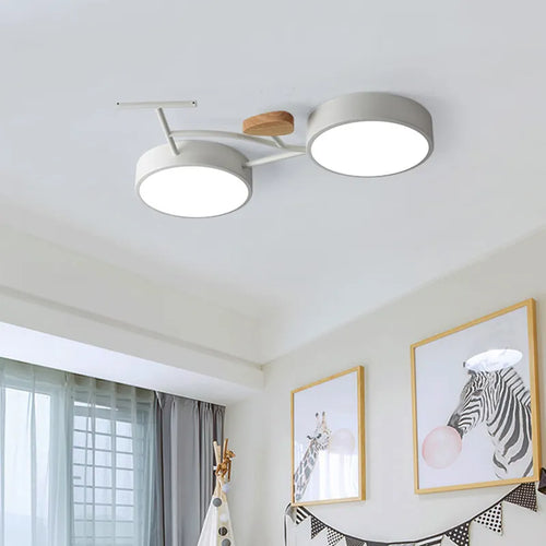 Plafonnier LED au design nordique moderne - vue 2 sur 9