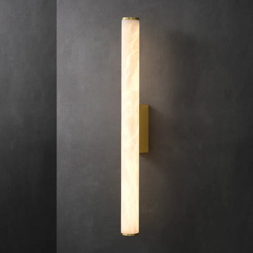 applique murale minimaliste en marbre et cuivre design moderne élégant - vue 2 sur 14
