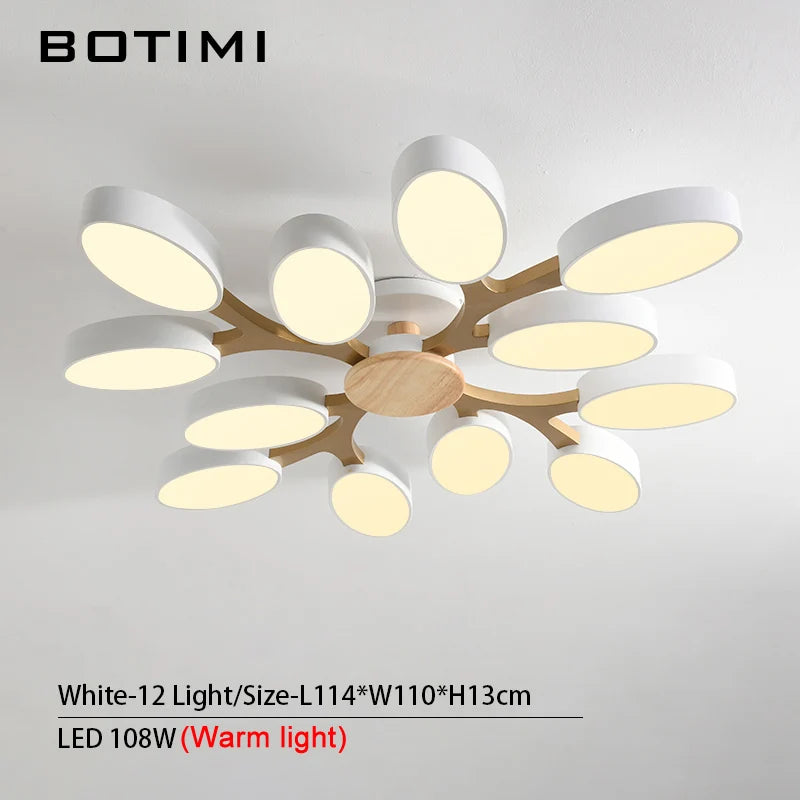 plafonnier LED gris en forme d'arbre - vue 25 sur 32