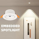 plafonnier led dimmable spots encastrés angle réglable pour intérieur