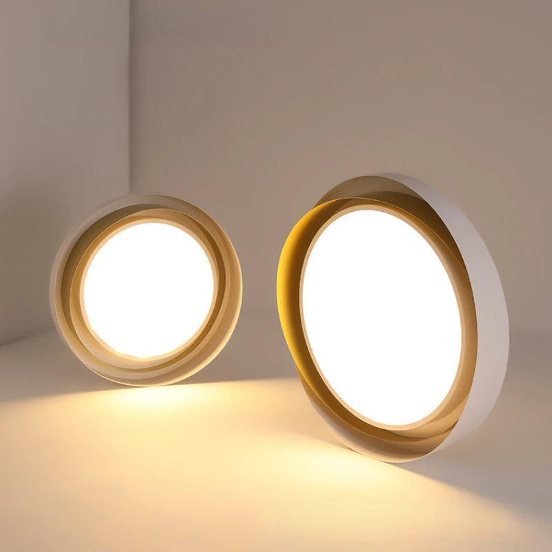 Plafonnier Simple Moderne À LEDs Lumières Gradation Luminaire Chambre Salon Étude Foyer Salon Lampes Lampara Para Habitacion - vue 6 sur 12