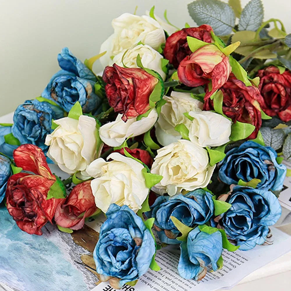 fleurs de rose artificielles pour mariage anniversaire et décoration festive - vue 5 sur 13