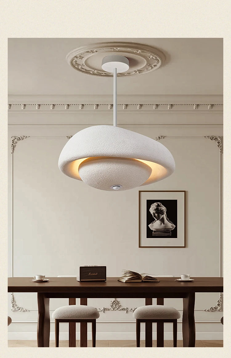 lustre moderne wabi-sabi design pour bar et table ronde - vue 6 sur 8