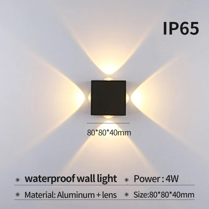 applique murale led moderne pour intérieur et extérieur - vue 12 sur 12