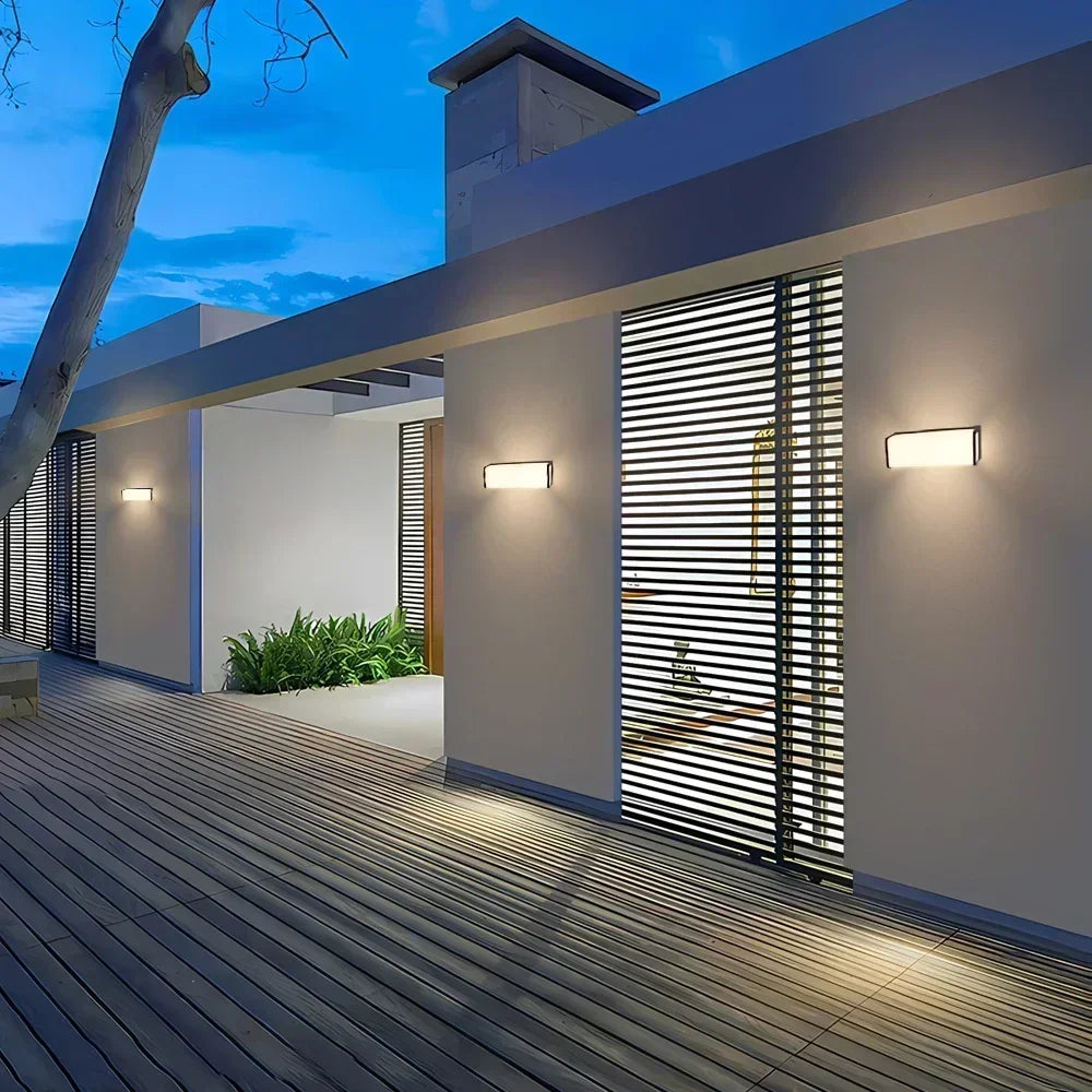 Applique murale LED étanche extérieure IP65 éclairage extérieur LED moderne porche lumières balcon jardin lumières applique extérieure 110V 220V - vue 6 sur 7