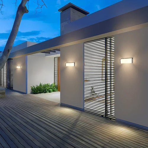 Applique murale LED étanche extérieure IP65 éclairage extérieur LED moderne porche lumières balcon jardin lumières applique extérieure 110V 220V - vue 7 sur 7