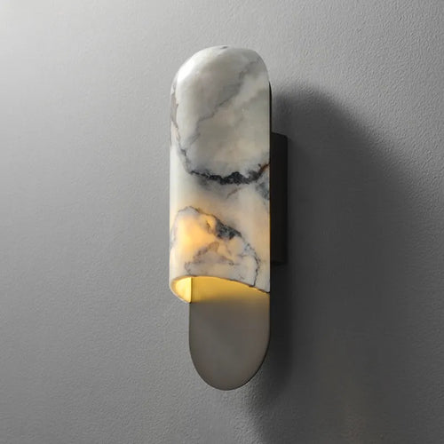 Applique murale de luxe en cuivre et marbre