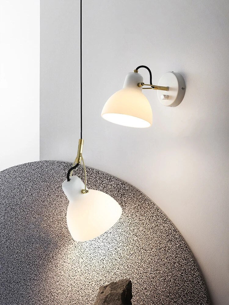 lampe de chevet allée d'entrée ajustable en verre - vue 3 sur 6