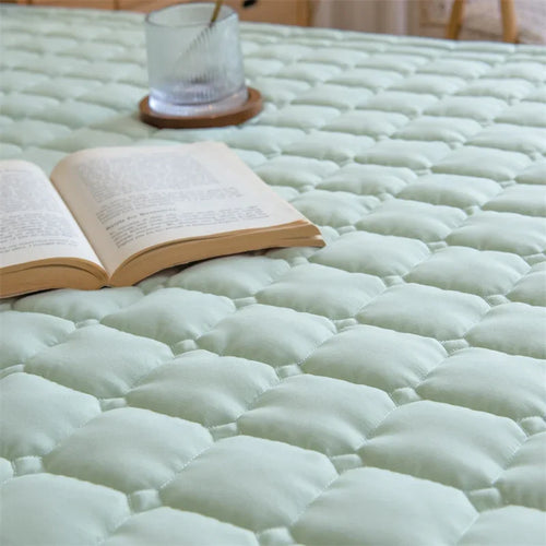 Cooling Mattress Topper for Summer,Foldable Bed Mat Cool Sleeping Mattress,Soft Breathable Roll Up Bed for Single Double Bed - vue 3 sur 13