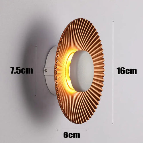 applique murale led moderne en forme de disque pour hôtel et restaurant - vue 11 sur 11