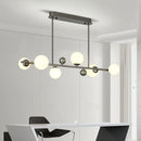 suspension moderne en métal et verre décorative avec fil réglable