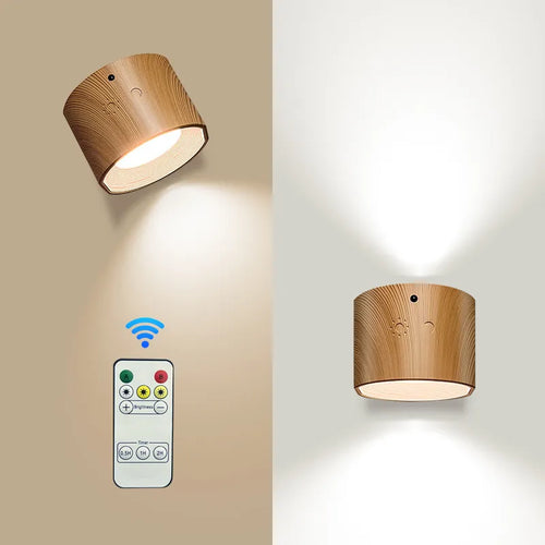 Applique murale LED rechargeable avec télécommande tactile