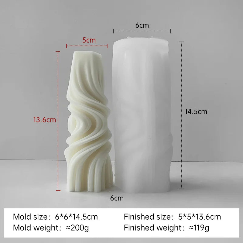 moule en silicone pour bougies aromatiques cylindriques fait main - vue 17 sur 20