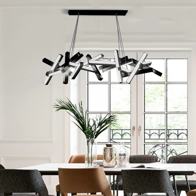 lustre moderne minimaliste en métal pour barre de restaurant - vue 3 sur 5