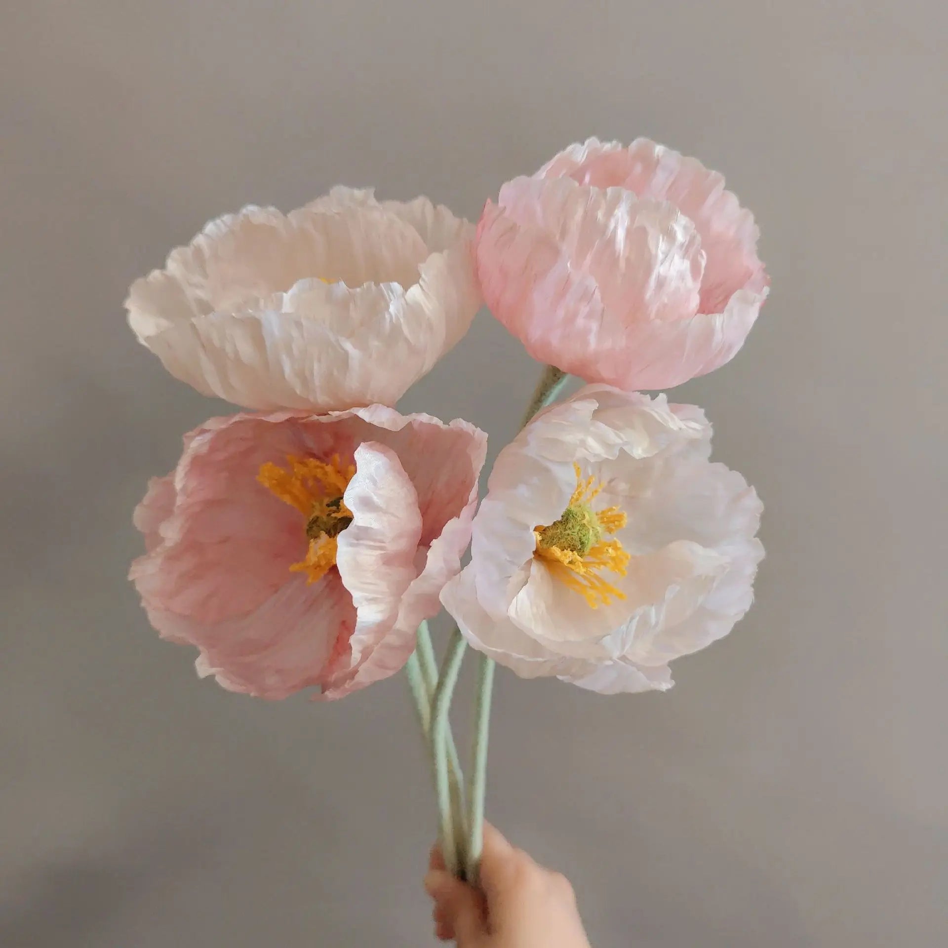 branche de fleurs artificielles pavot pour décoration et bricolage - vue 4 sur 10