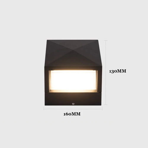 (WECUS) Nordic Garden Villa Pillar Light, Outdoor Courtyard Wall Light, Outdoor Waterproof Landscape Lawn Light - vue 10 sur 10